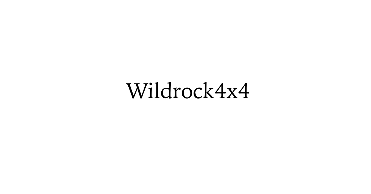 Wildrock4x4 Discount Code 2025